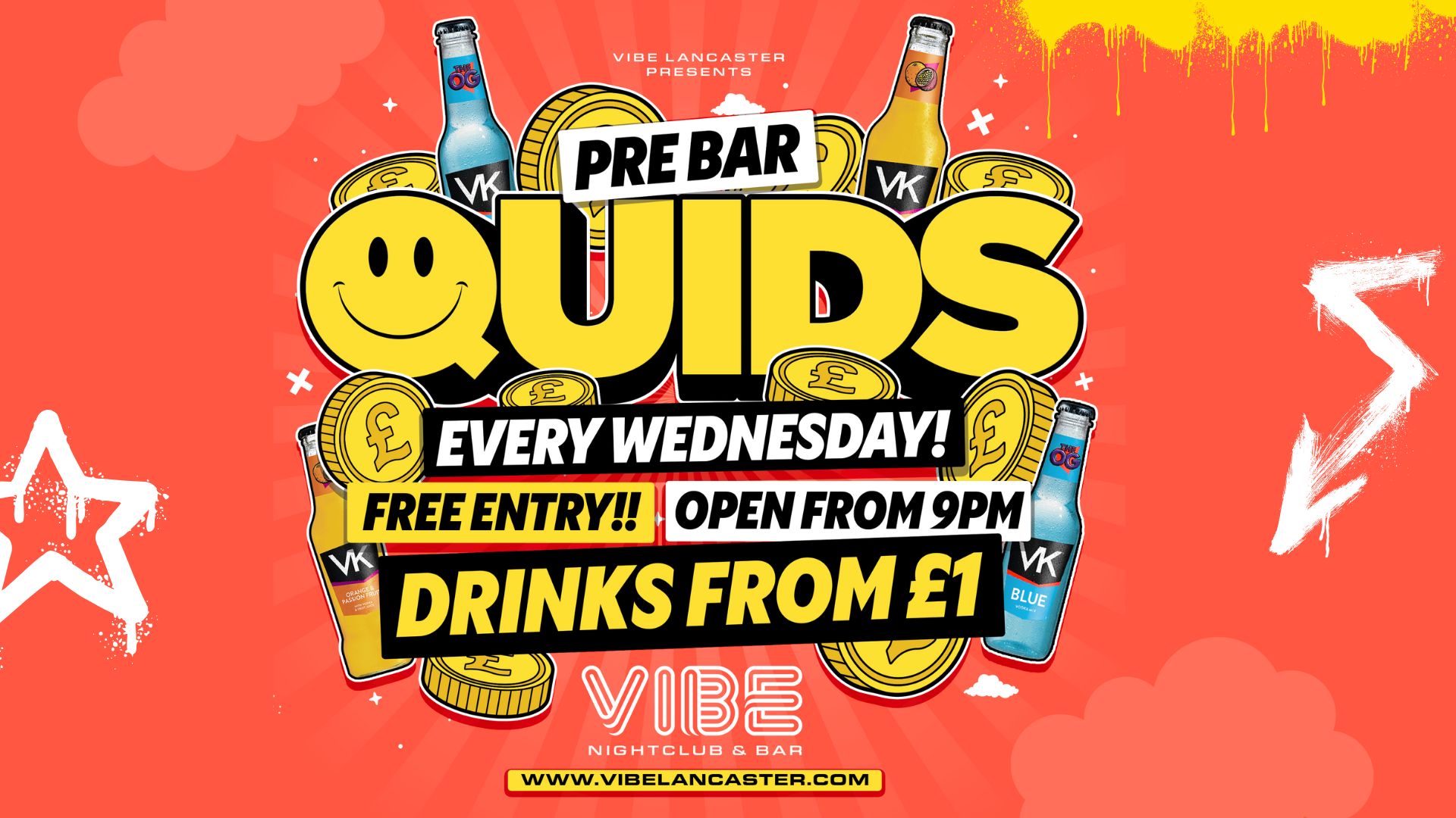 Quids Pre-Bar – Every Wednesday from 9pm