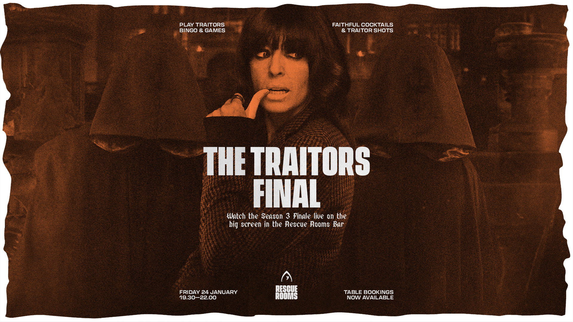 The Traitors Final 🏰 Viewing Party — Rescue Rooms, Nottingham