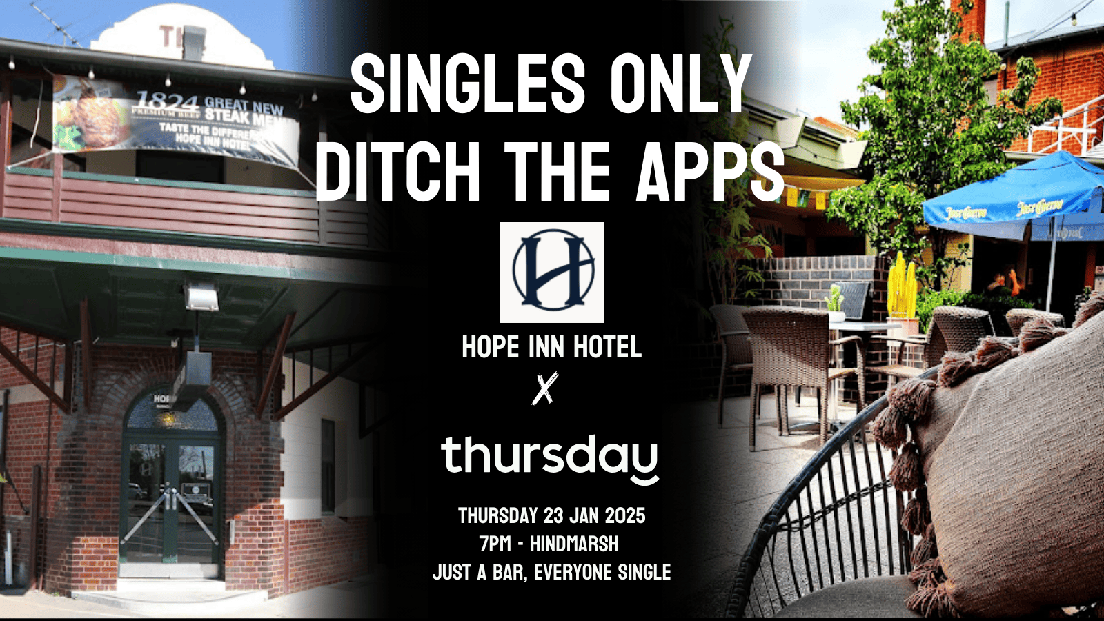Thursday | The Hope Inn Hotel 25-45  | Hindmarsh