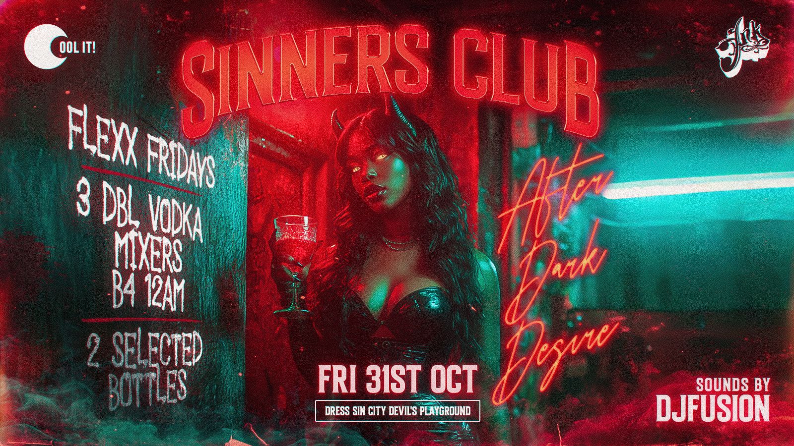 FLEXX FRIDAYS presents SINNERS CLUB 🫦🩸😈 –  Fridays @ INK