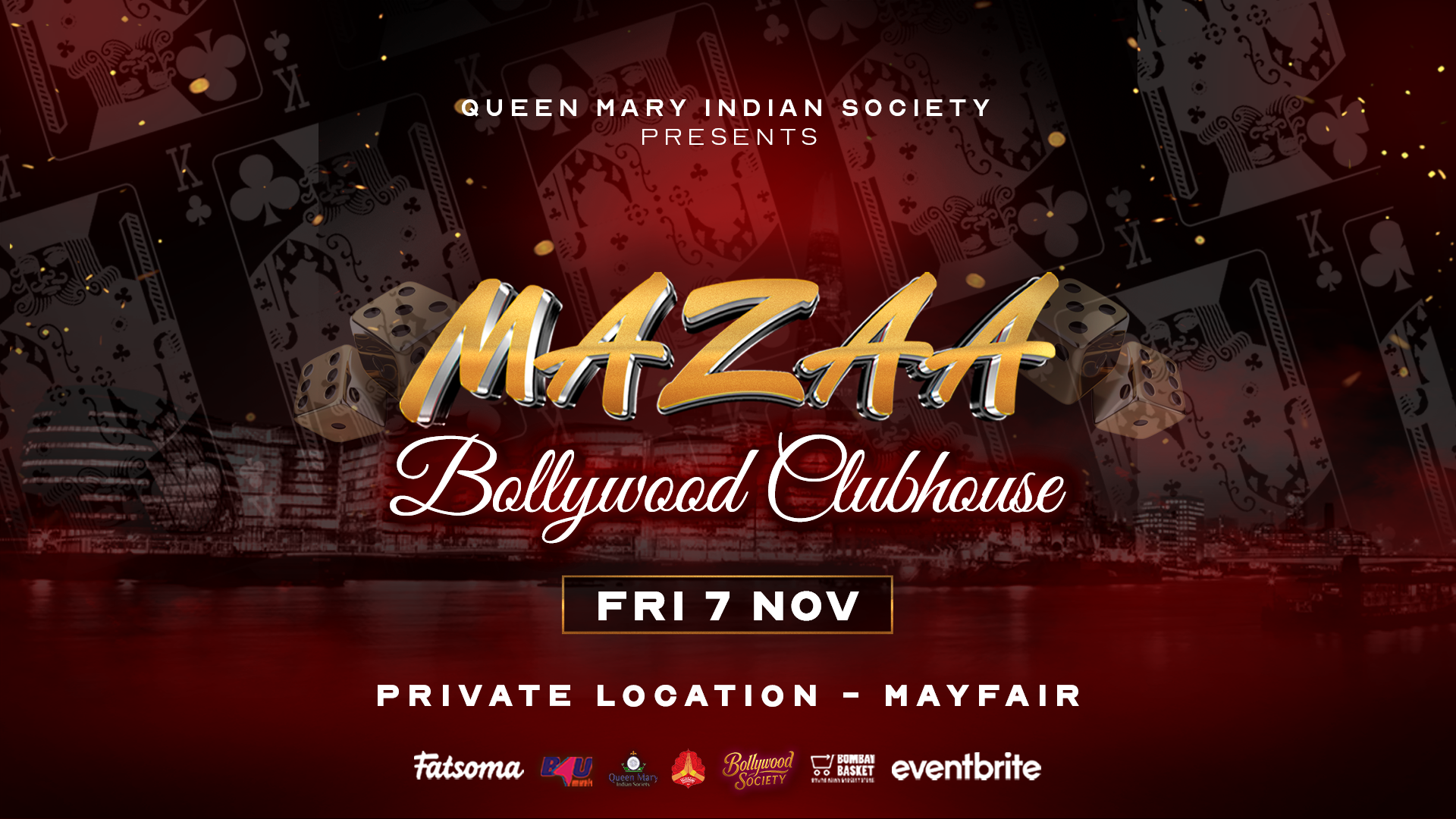 Queen Mary Indian Society presents Mazaa Bollywood Clubhouse