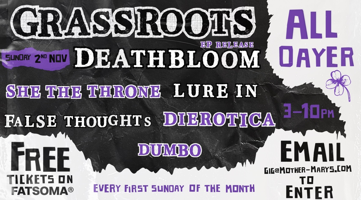 GRASSROOTS ALL DAYER 9: FREE ENTRY