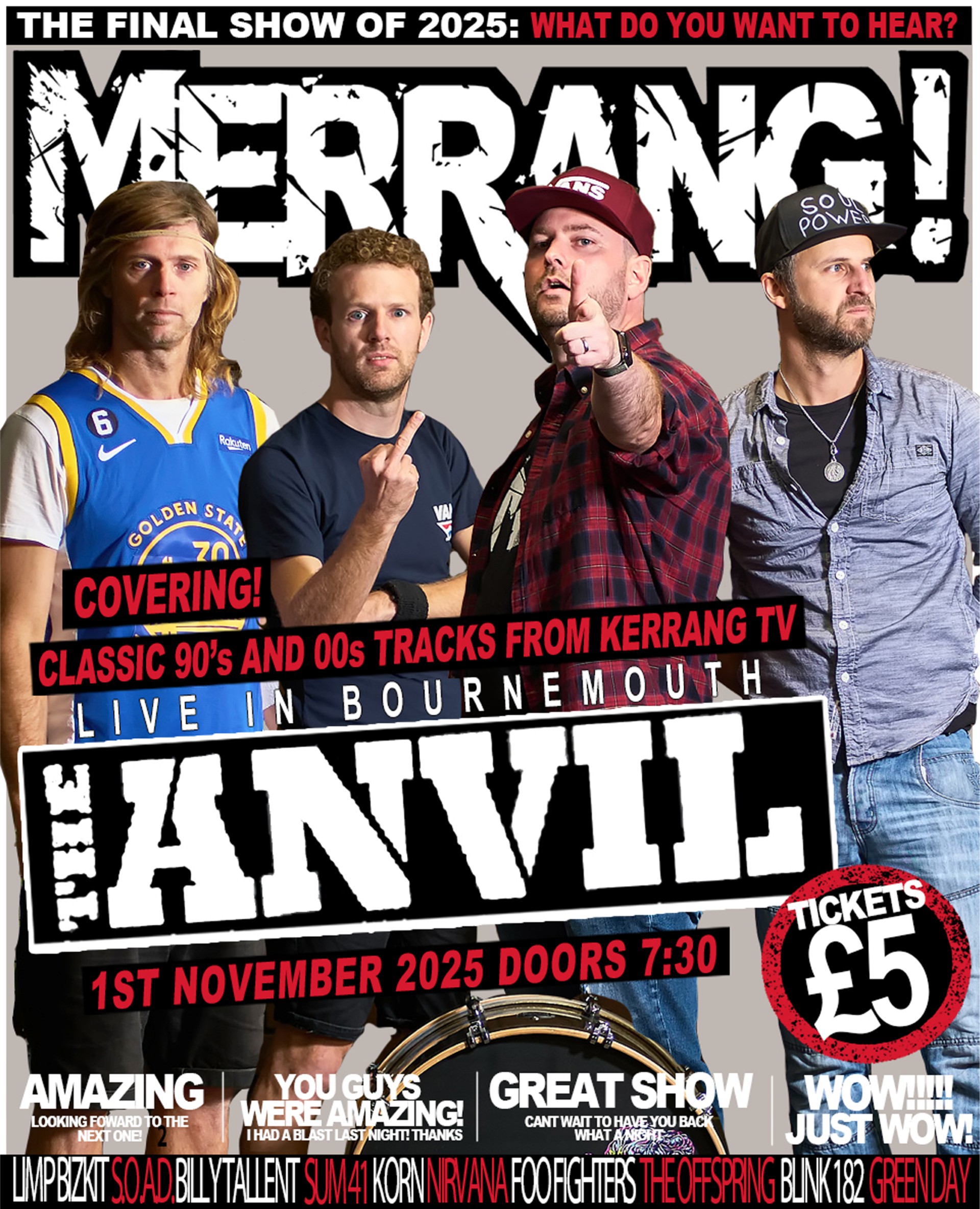 MERRANG! – 90’s + 00’s Kerrang classics live!
