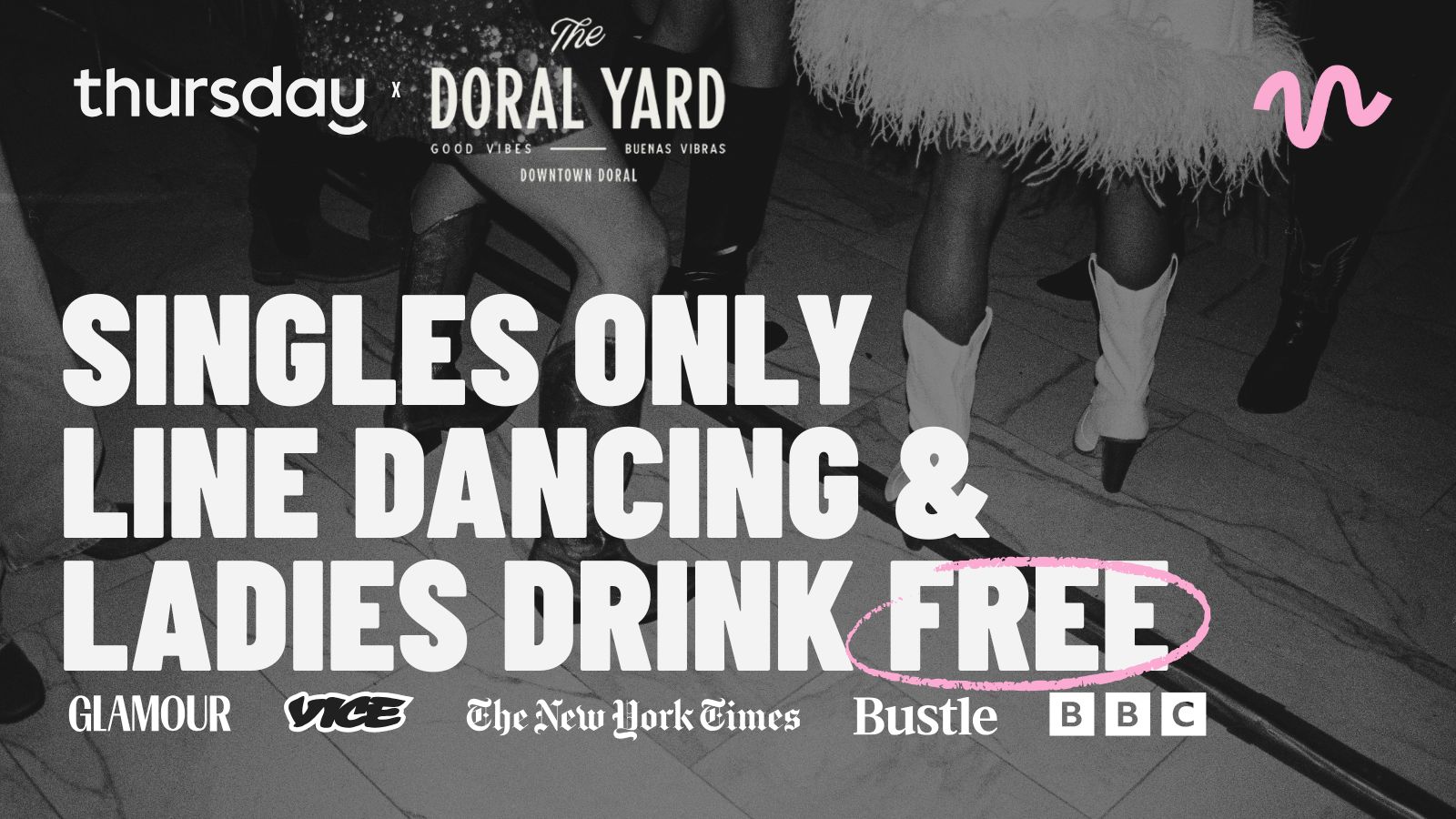 Thursday | Singles Night at Doral Yard 🥤 Ladies Drink Free | Downtown Doral