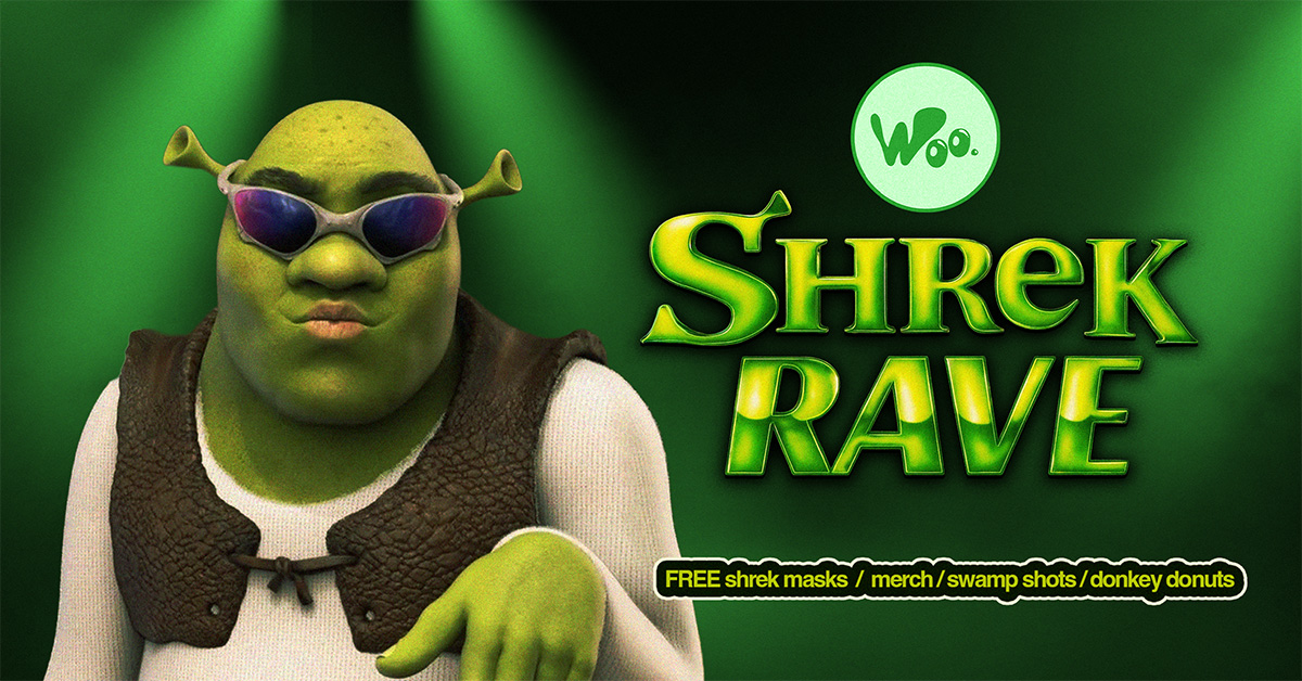 shrek rave