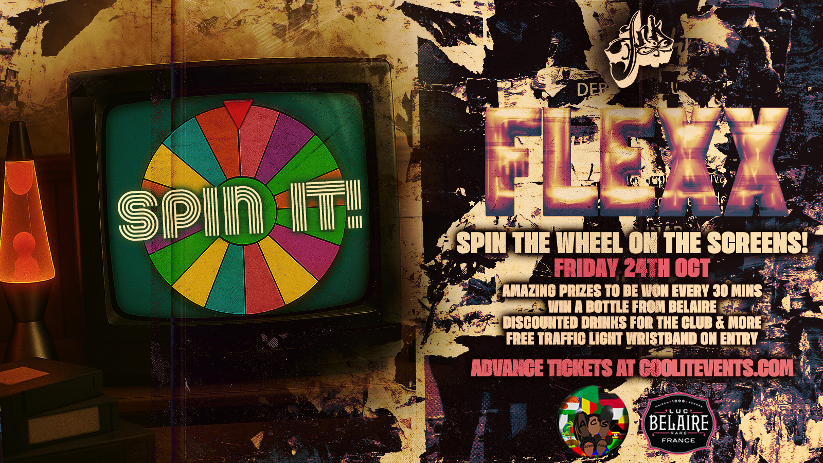 FLEXX FRIDAYS presents SPIN IT in conjunction with BELAIRE 🍾🪩🎉 –  Fridays @ INK