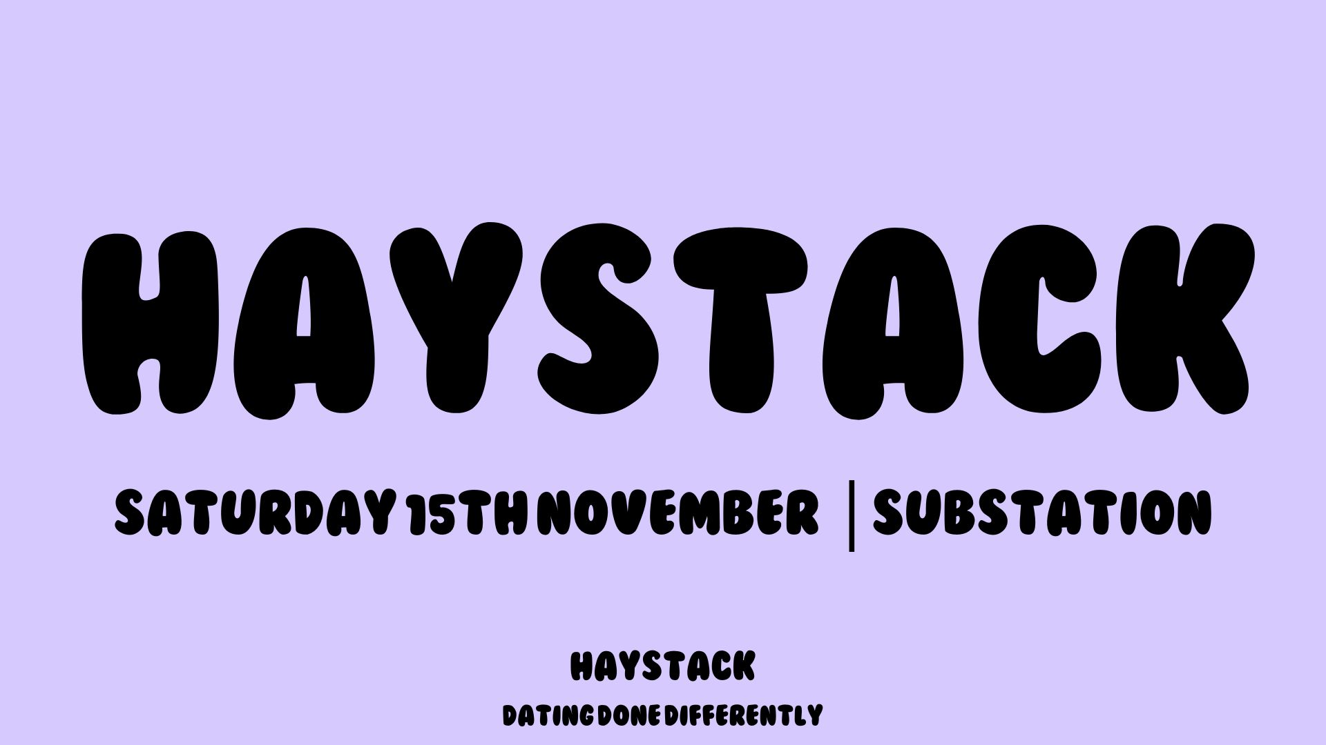 HAYSTACK DATING  | ROCK CLIMBING | BRIXTON | SATURDAY 15TH NOVEMBER