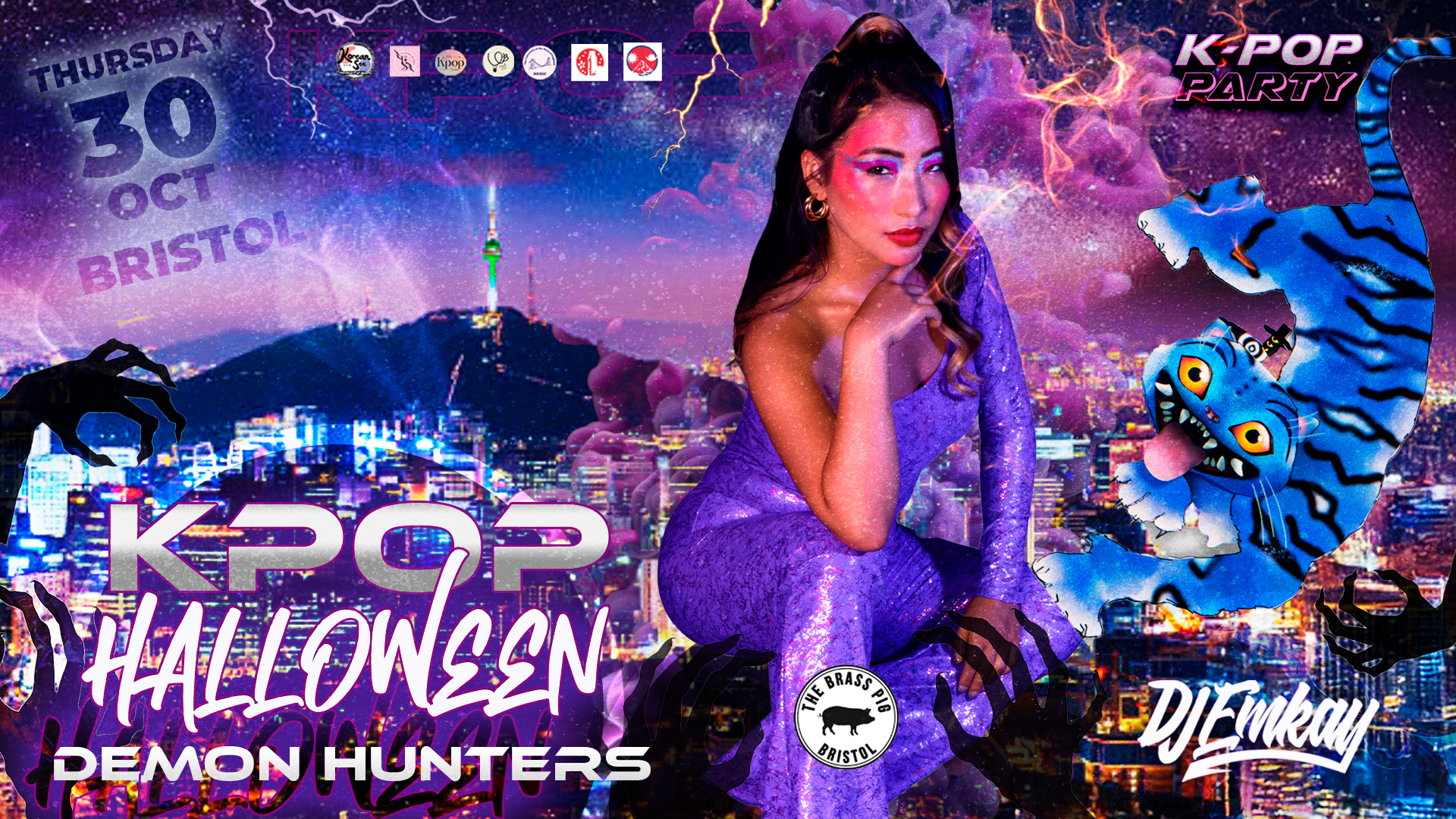Bristol KPOP HALLOWEEN Demon Hunters with DJ EMKAY | Thursday 30th October