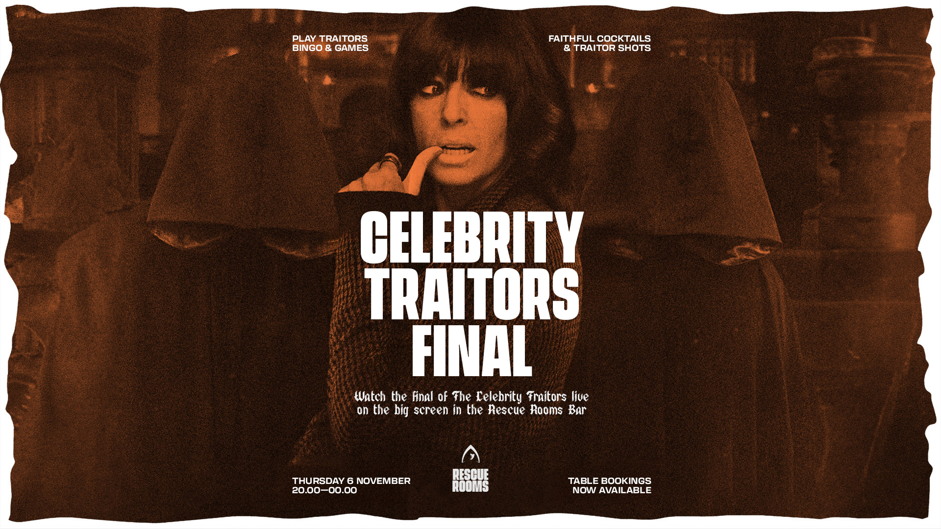 The Celebrity Traitors Final 🏰 Viewing Party — Rescue Rooms, Nottingham