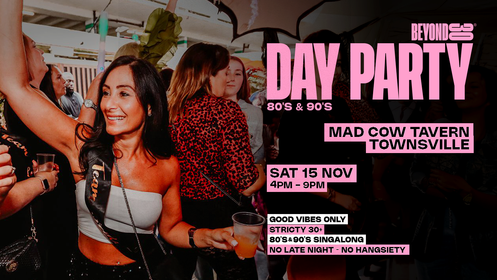 80s & 90s Over 30s Daytime Clubbing – TOWNSVILLE 🕺🏽