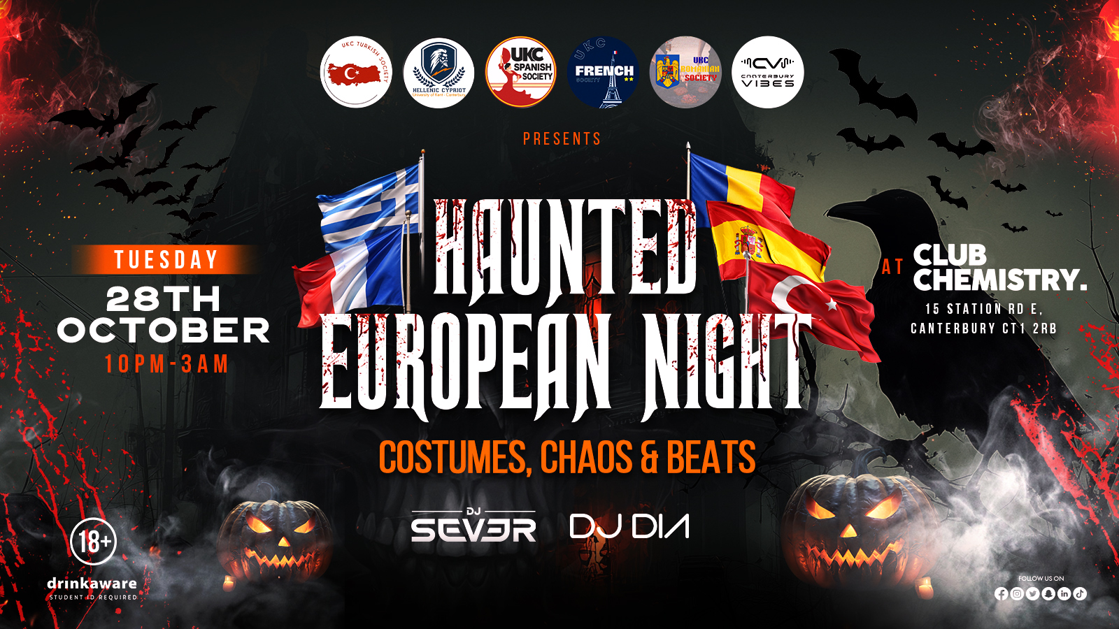 Haunted European Night – Halloween 🎃