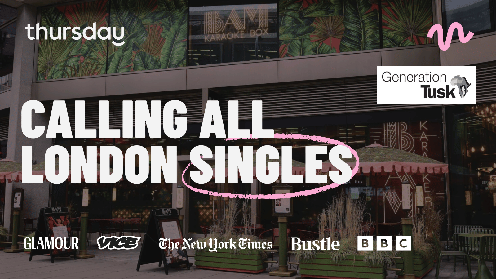 Thursday x TUSK | BAM Karaoke Box  | Victoria (25+)