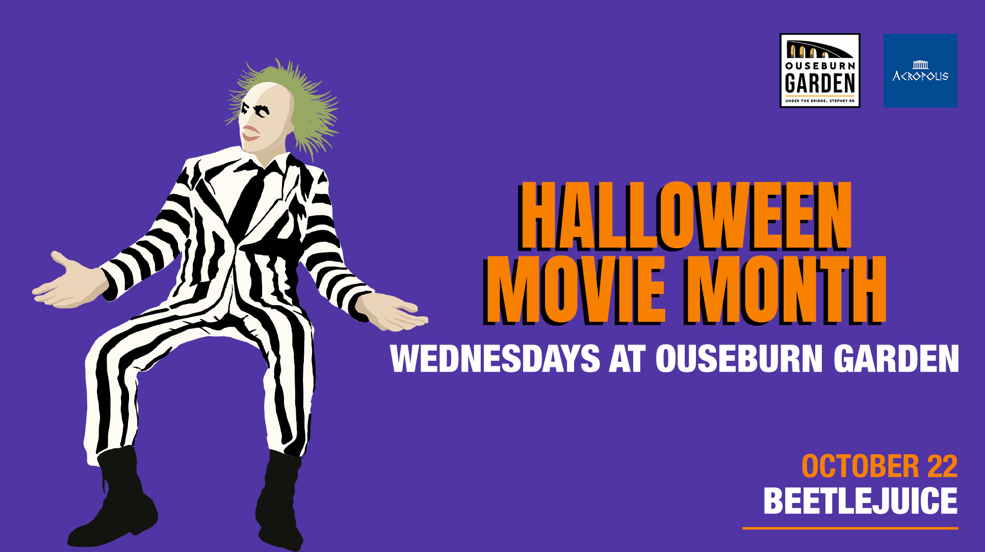 🎃 Halloween Movie Month at Ouseburn Garden – (Beetlejuice)