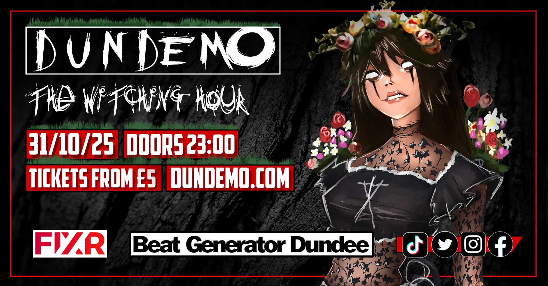 DUNDEMO – The Witching Hour (Scotland’s Biggest Emo Pop Punk Club Night)
