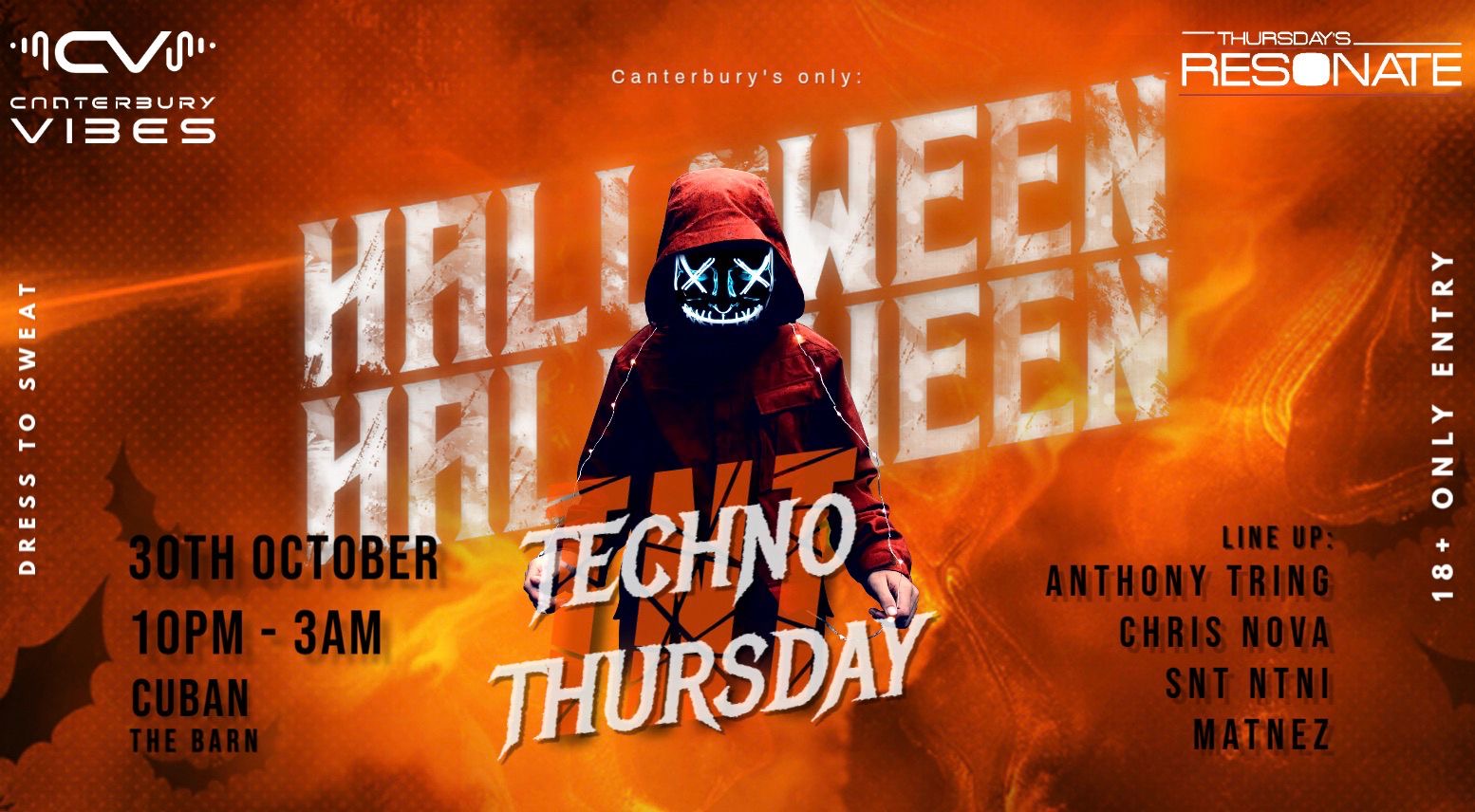 T&T – Techno Thursday – Halloween 🎃 Edition @ THE CUBAN