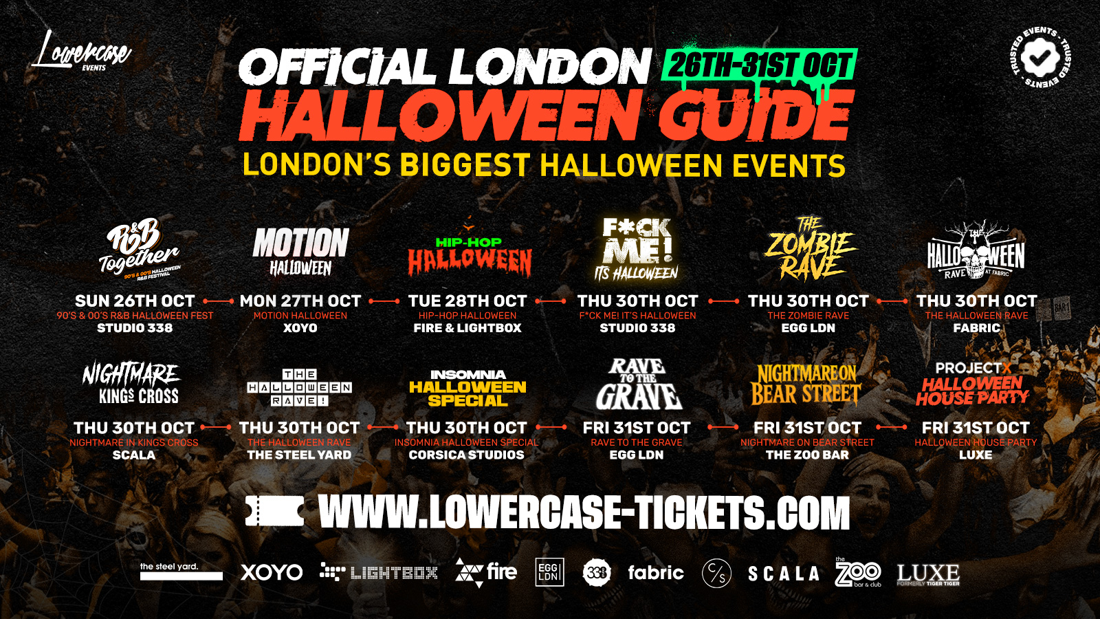 The London Halloween Guide : UCL – University College London Freshers – London Freshers Week 2025