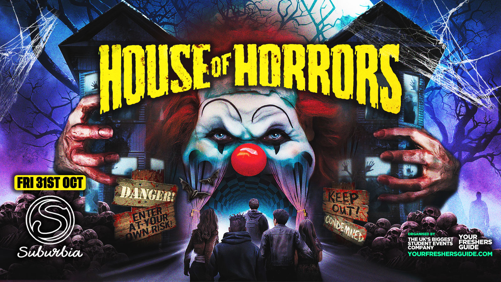 House of Horrors | Southampton Freshers 2025 – Tickets Selling Fast ⚠️