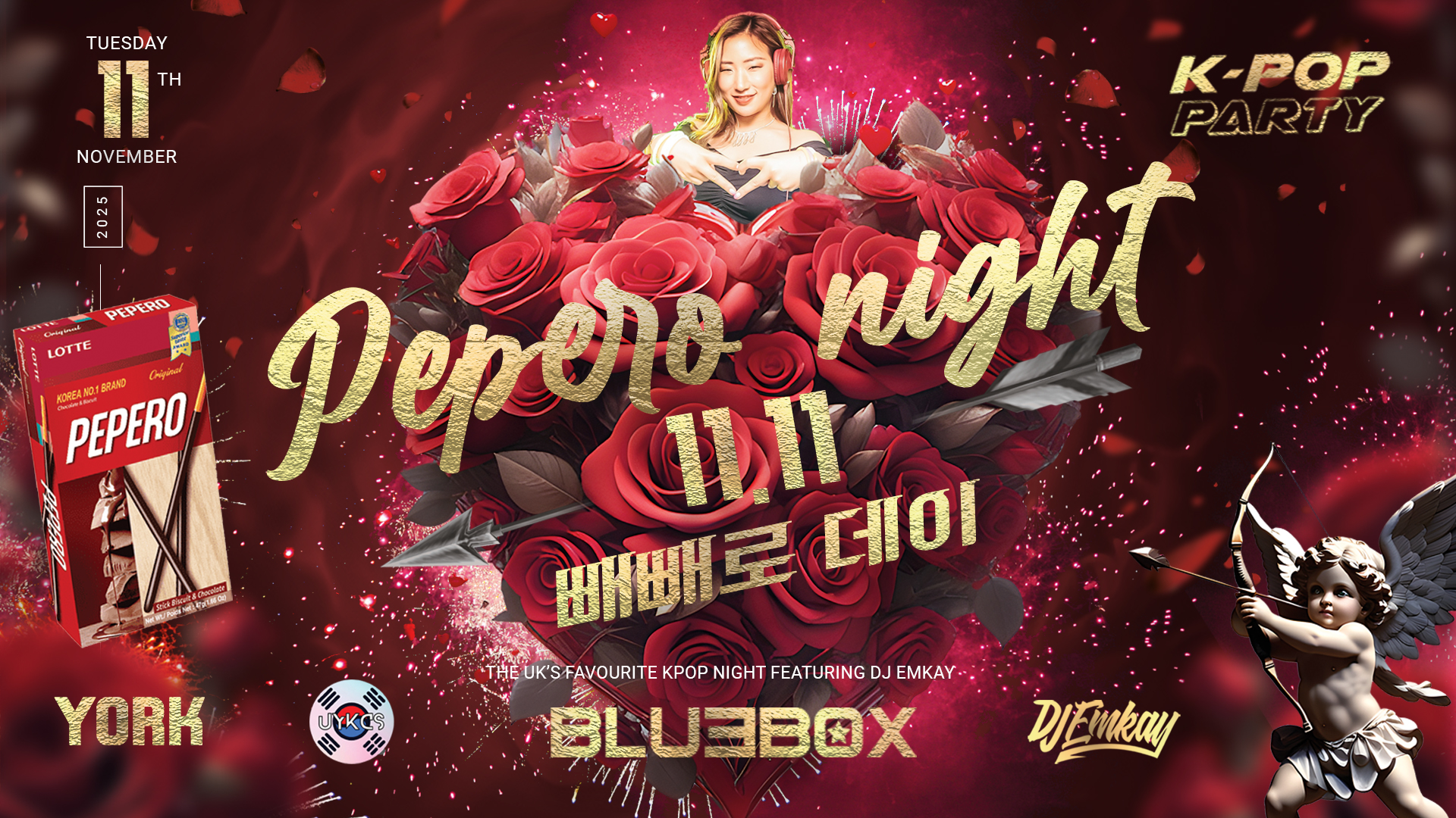 York KPOP PEPERO DAY PARTY with DJ EMKAY |  Tuesday 11th November