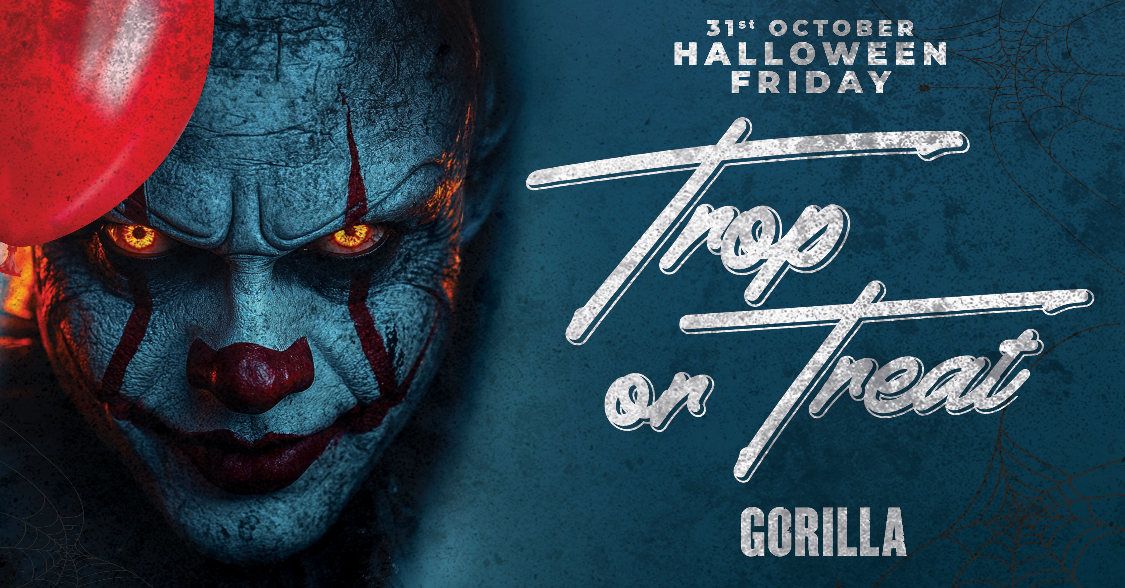 💀👻 TROPILOCO PRESENTS TROP OR TREAT – MANCHESTER HALLOWEEN @ GORILLA // 3 ROOM HAUNTED WAREHOUSE 👻💀 31st OCTOBER SPONSORED BY VK!