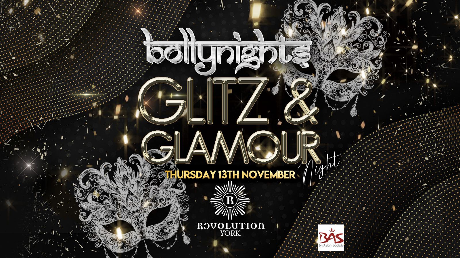 Bollynights York – Glitz & Glamour | Thursday 13th November | Revolution
