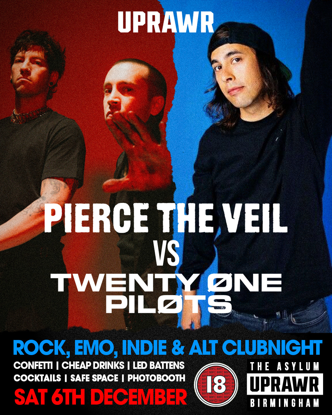Pierce the Veil vs Twenty One Pilots Clubnight (Final Release Tickets on Sale!)