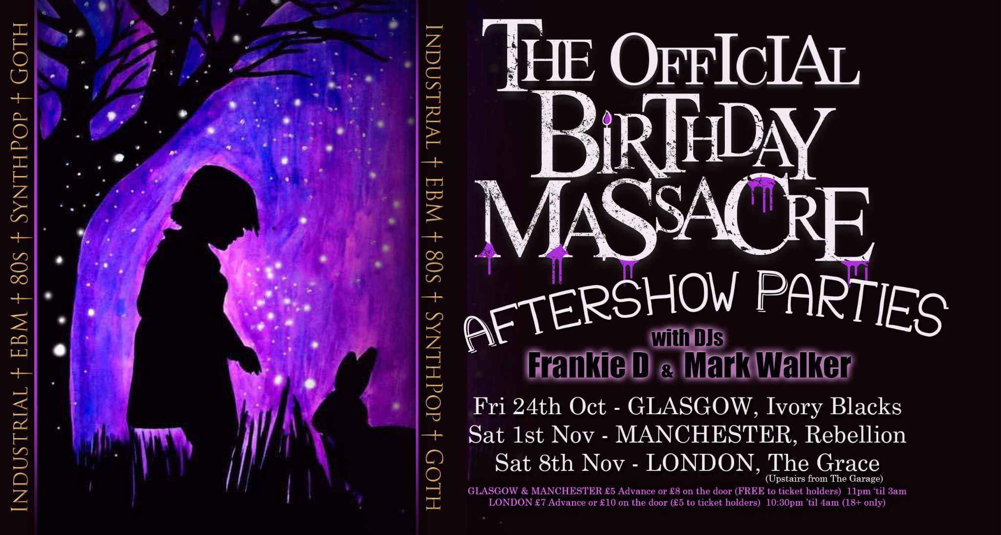 CANCELLED!!!!The Official BIRTHDAY MASSACRE Aftershow Parties | London