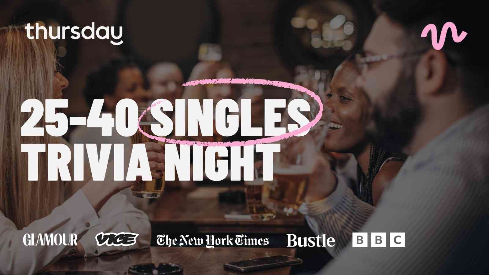 Thursday | Singles Trivia Night @ BrewDog (25-40) | Fortitude Valley