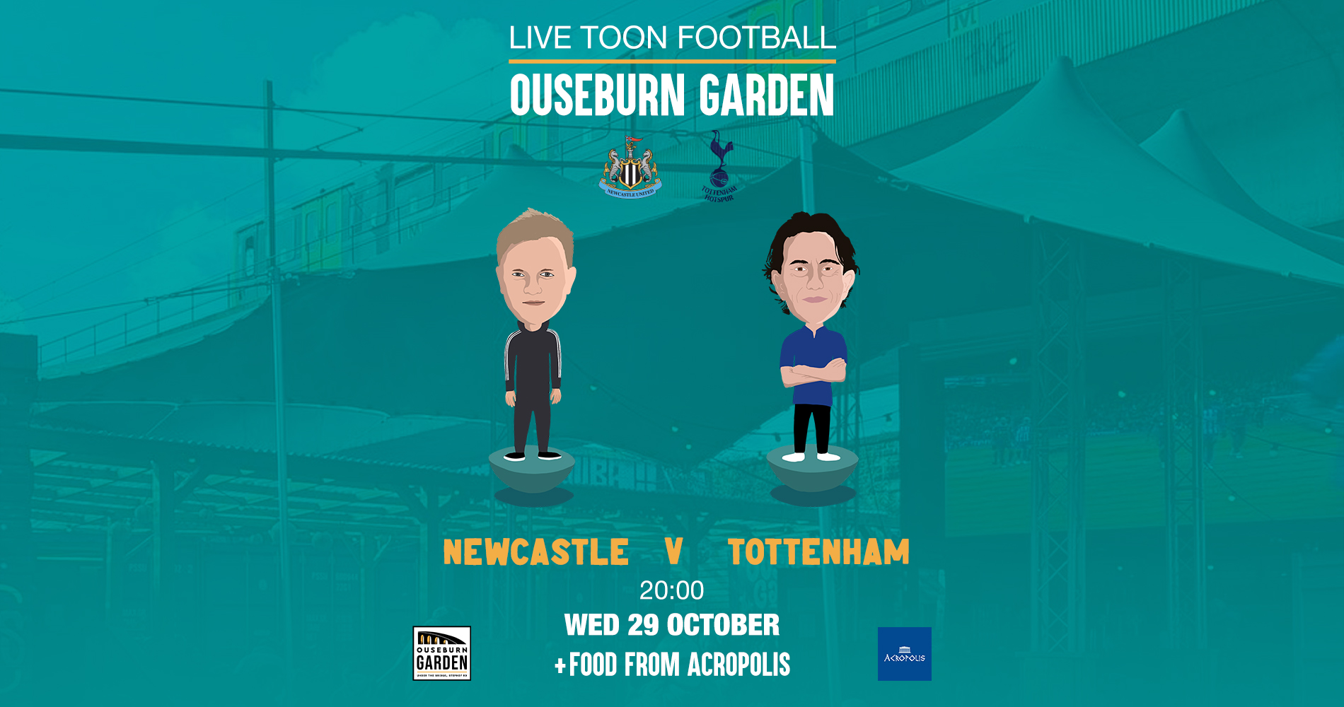 Newcastle vs Spurs @ Ouseburn Garden