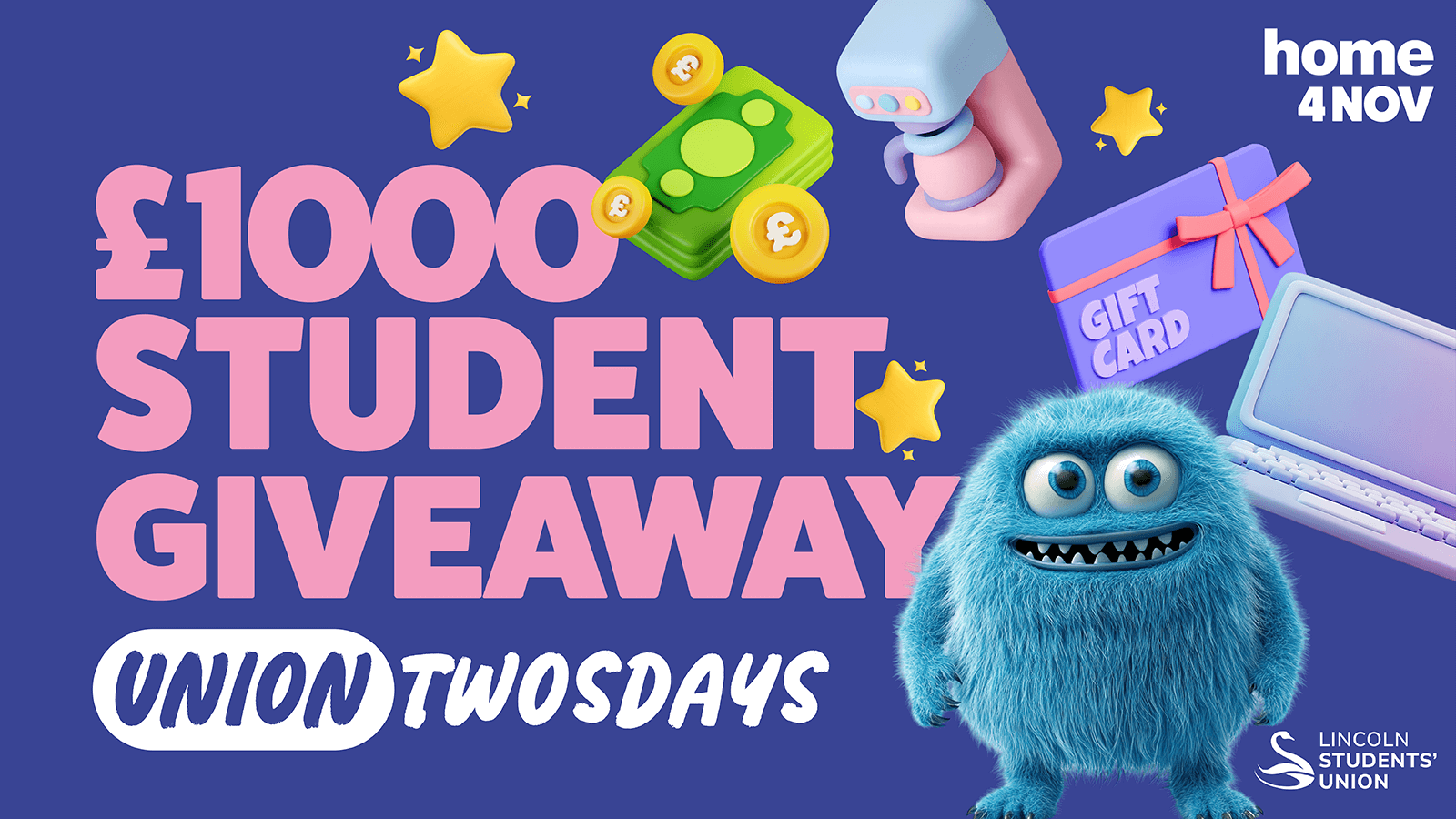 Union Twosdays Presents: £1000 STUDENT GIVEAWAY 💸🎁﻿
