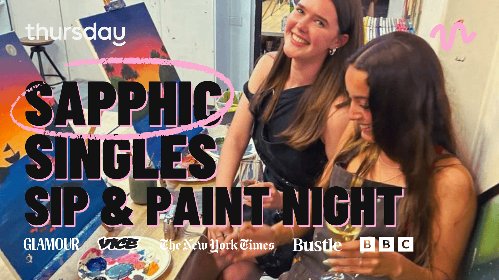 Thursday | Sapphic Singles | Sip & Paint | Tropico