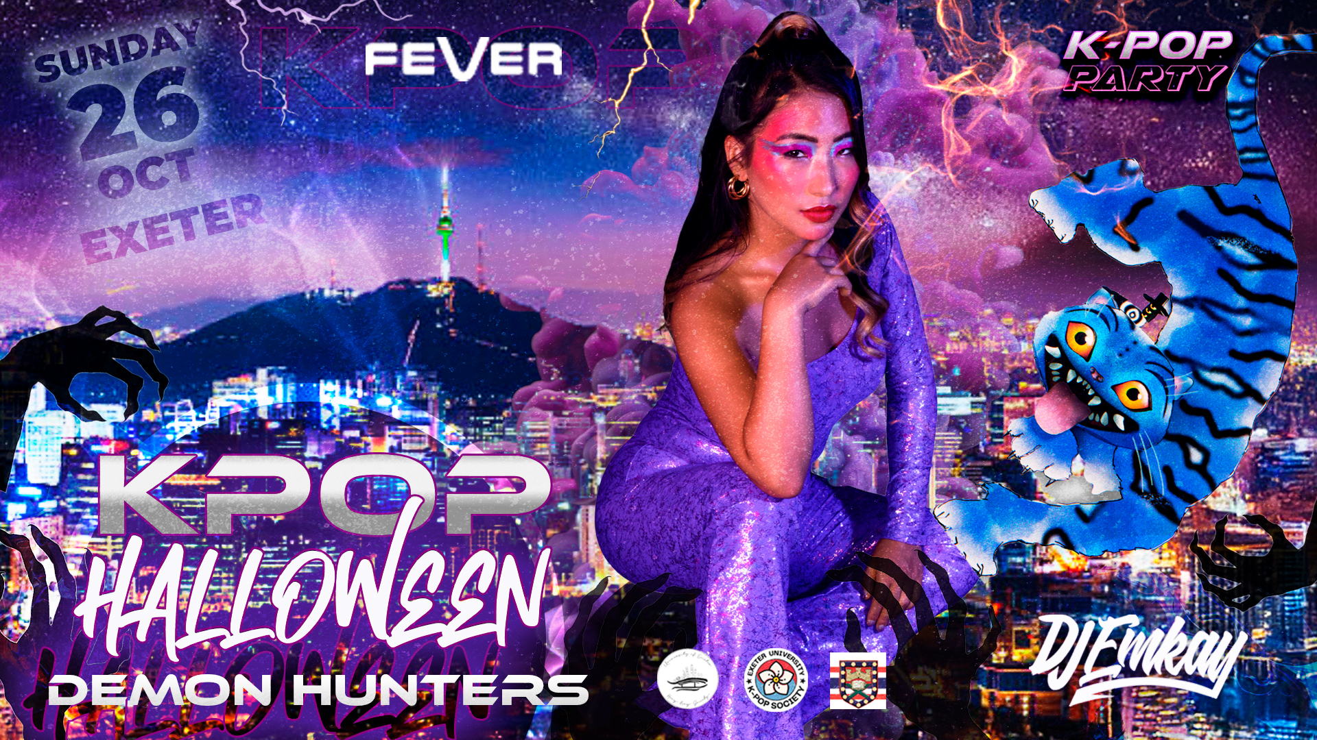 Exeter KPOP HALLOWEEN Demon Hunters with DJ EMKAY | Sunday 26th October