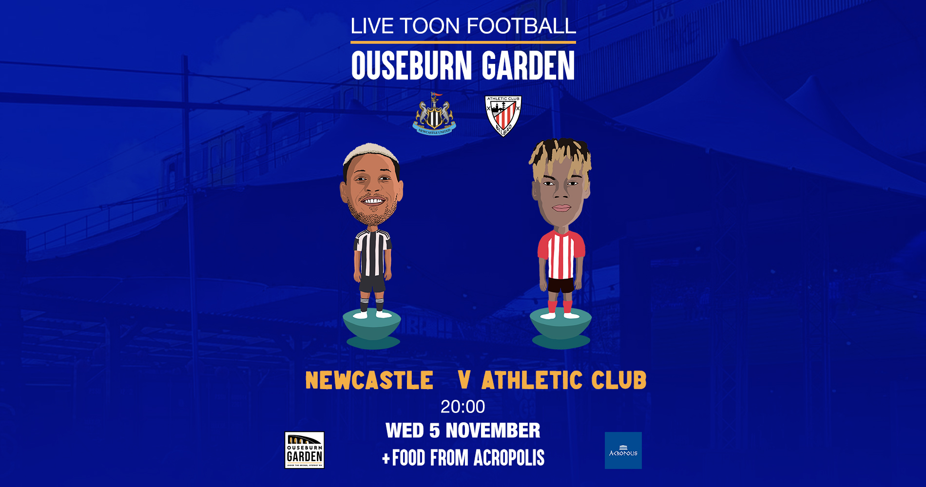 Newcastle v Athletic Bilbao on The Big Screen