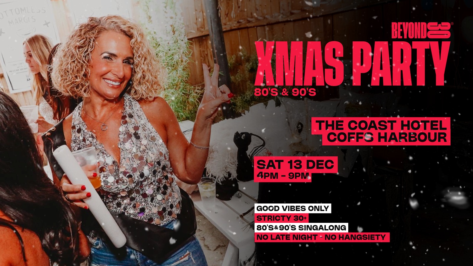 Over 30s Daytime Christmas Party – COFFS HARBOUR 🎅
