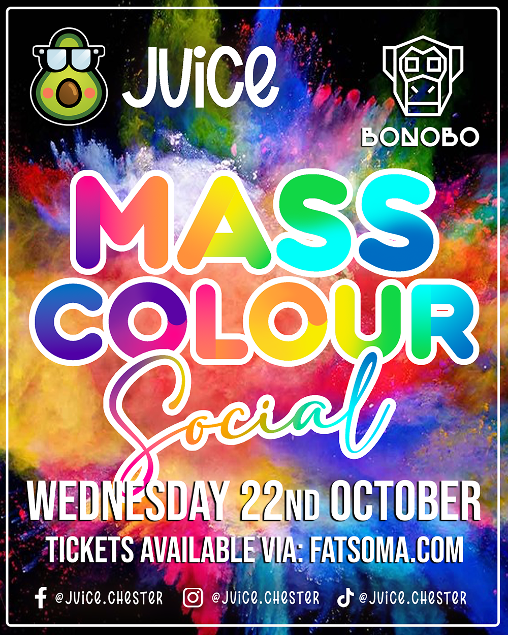 🎨 Wednesday 22nd October – Mass Colour Social 🎨
