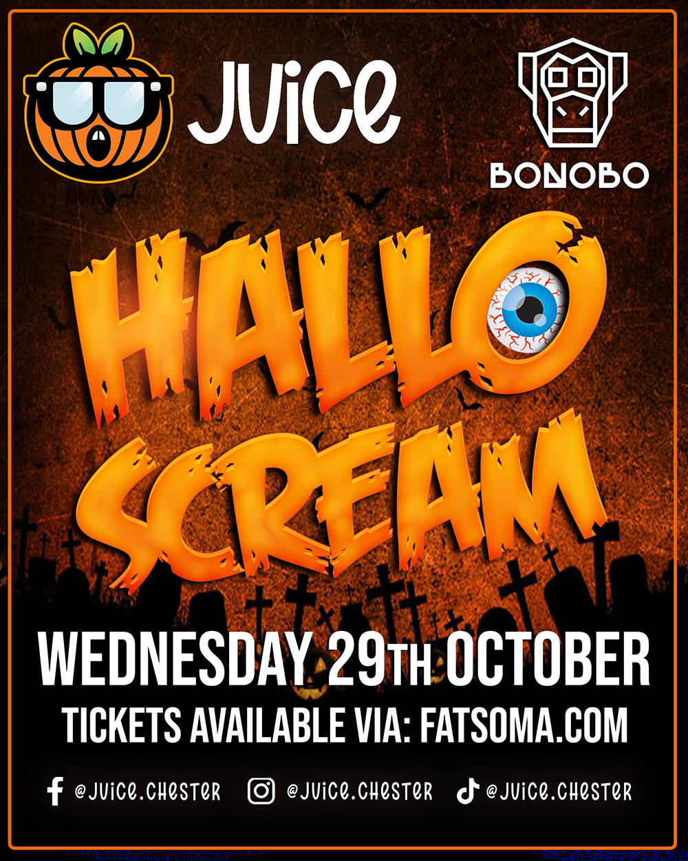 ‍🧟‍♂️ Wednesday 29th Otcober – Hallo-Scream ☠️