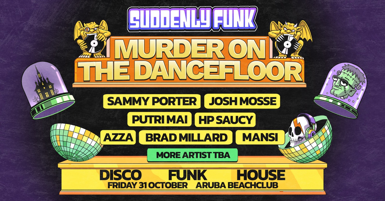 Halloween | Sammy Porter Live | Suddenly Funk @Aruba – 31/10/25