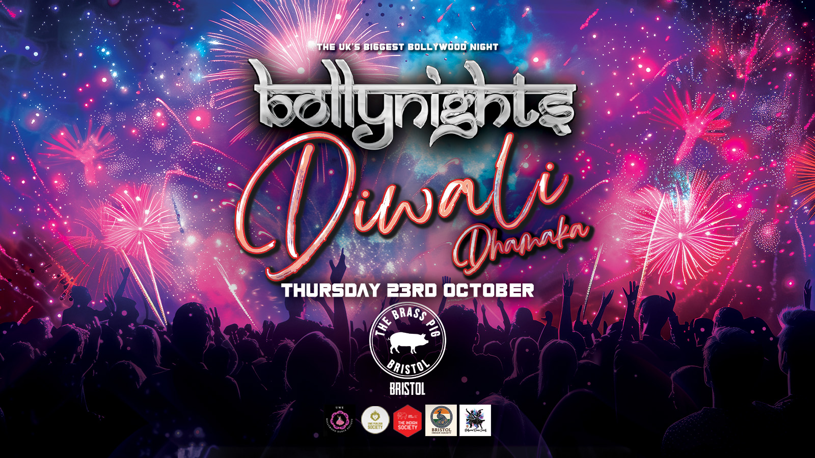 Bollynights Bristol – Diwali Dhamaka | Thursday 23rd October | Brass Pig