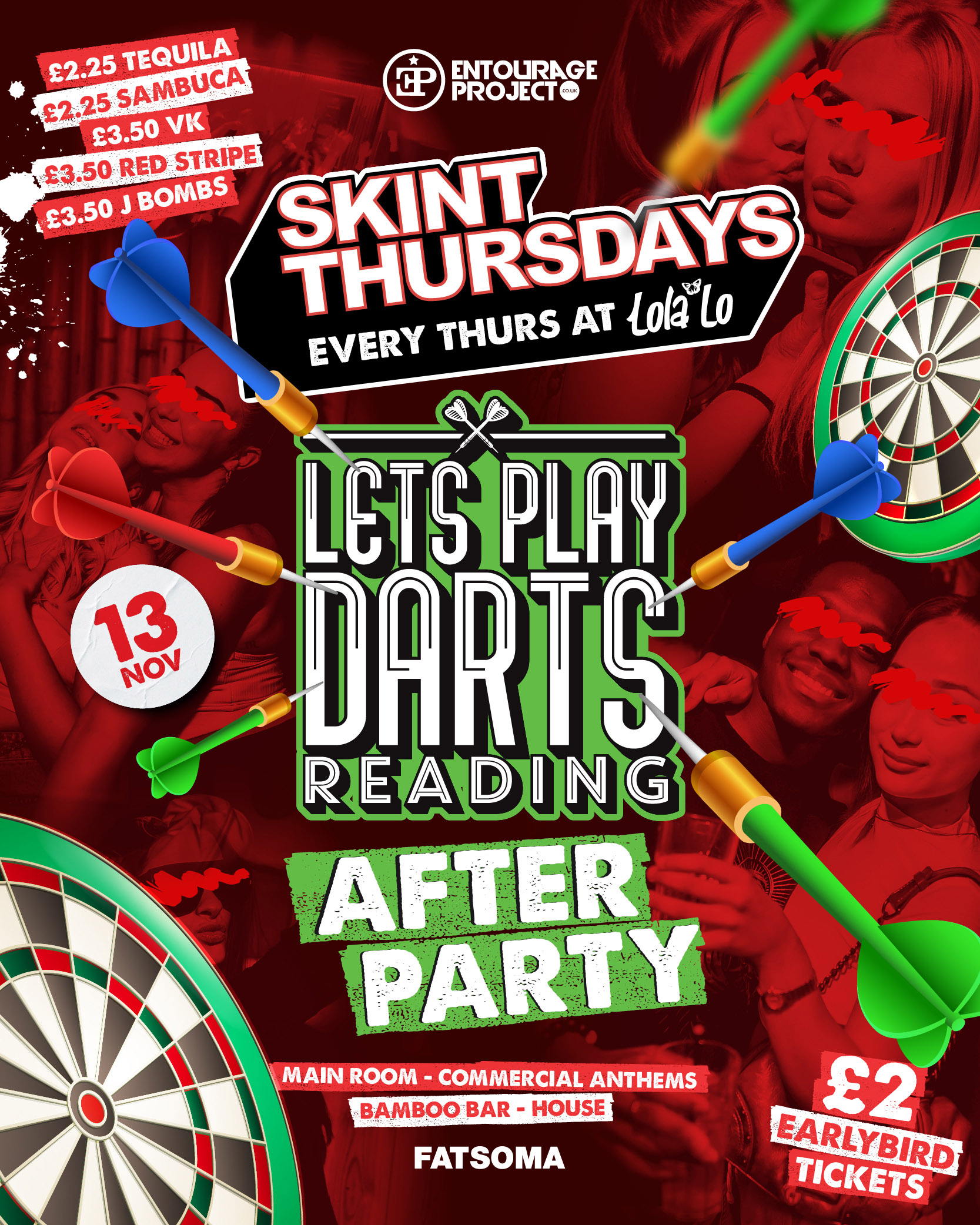 SKINT: DARTS AFTERPARTY @ LOLA LO 🎯