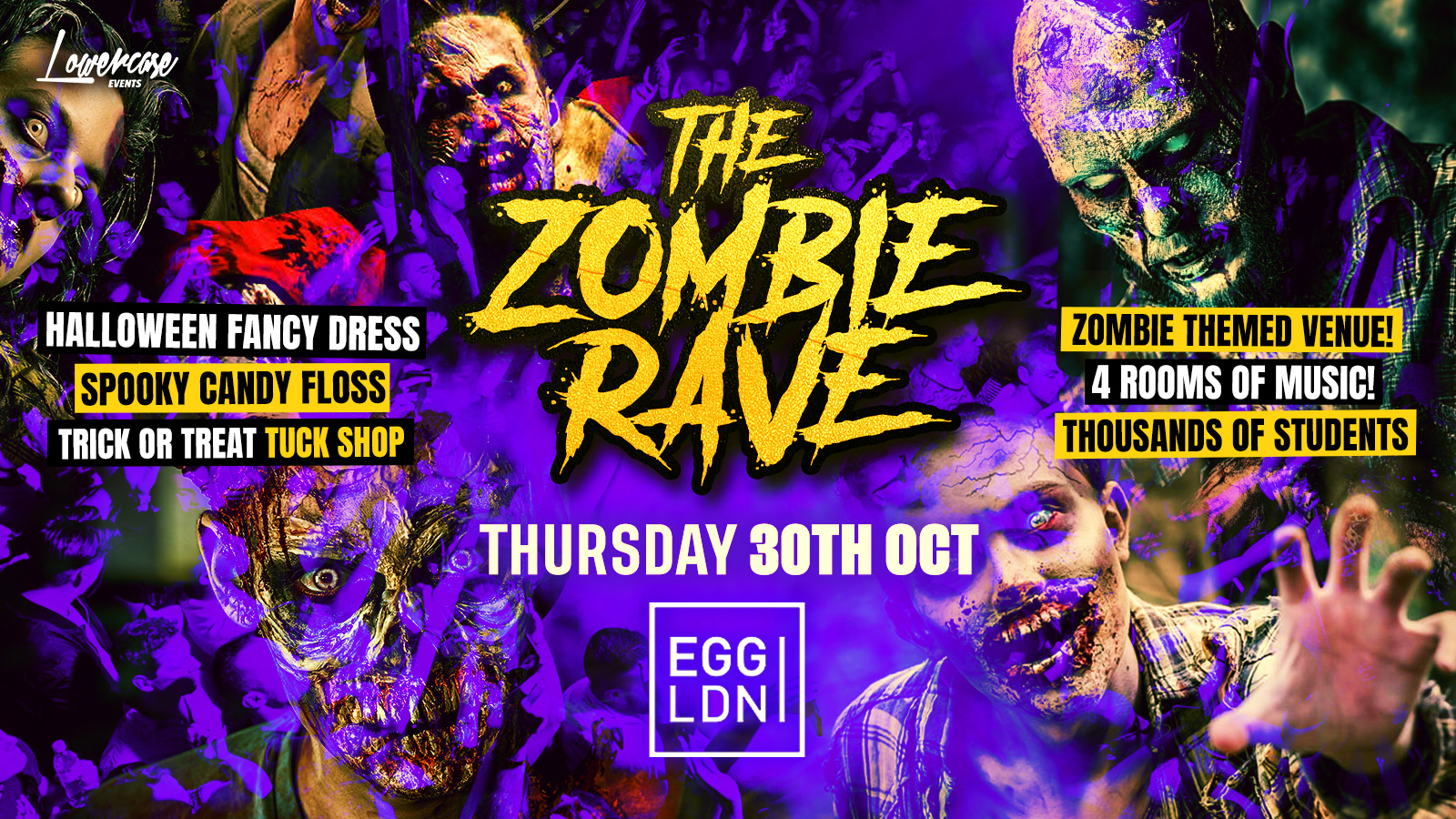 HALLOWEEN 2025 AT EGG LONDON! THE ZOMBIE RAVE ALL NIGHTER!