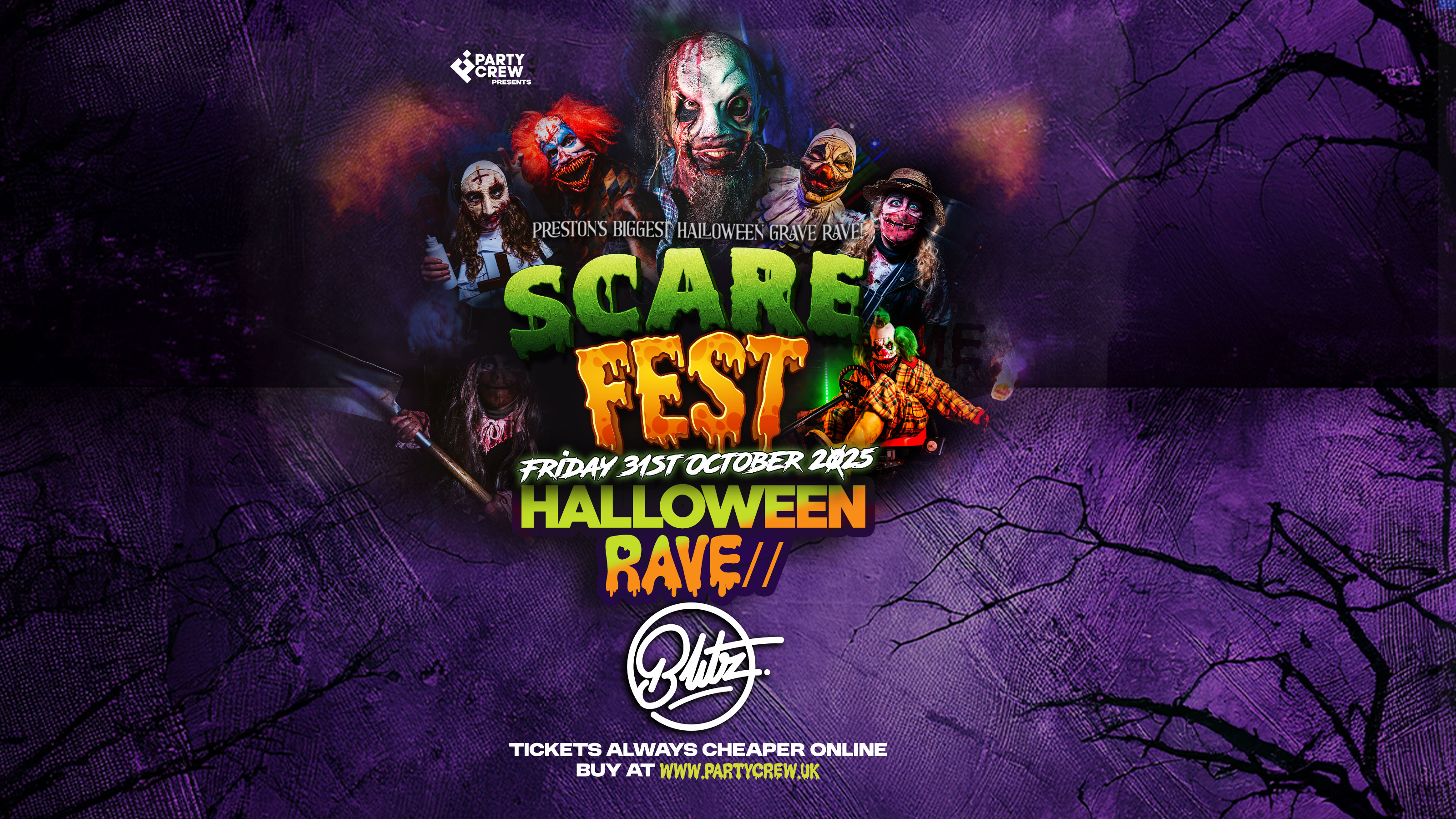 SCARE FEST – INDOOR HALLOWEEN RAVE at BLITZ