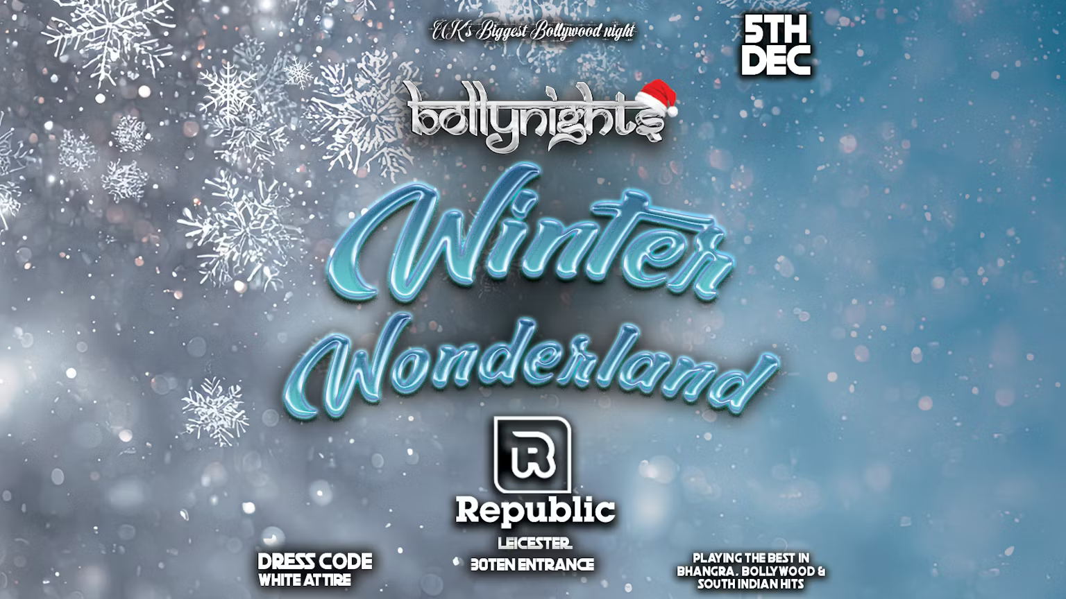 Bollynights Leicester – Winter Wonderland
