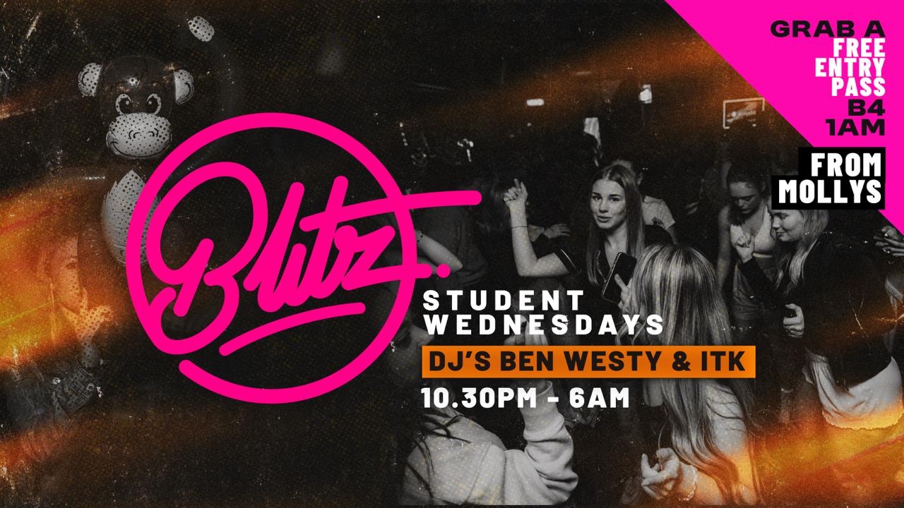 STUDENT WEDNESDAYS  | FREE ENTRY B4 1AM | Indie Pop Dance at BLITZ | Student Socials ⭐️
