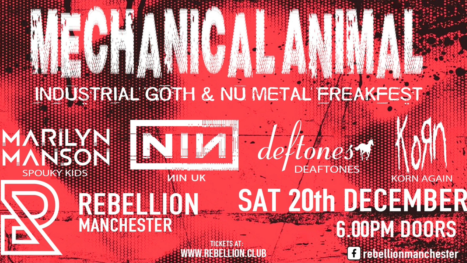 Mechanical Animal | Spouky Kids, ИIN UK, Korn Again and Deaftones Tributes