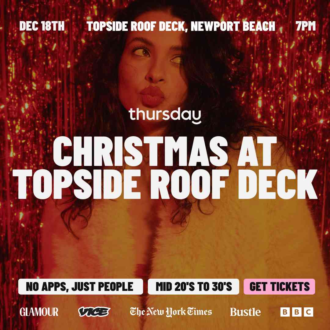 Thursday | Singles Holiday Party at Topside Roof Deck | Orange County
