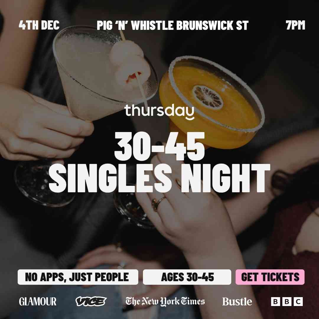 Thursday | Singles Night @ Pig ‘N’ Whistle Brunswick Street (30-45) | Fortitude Valley
