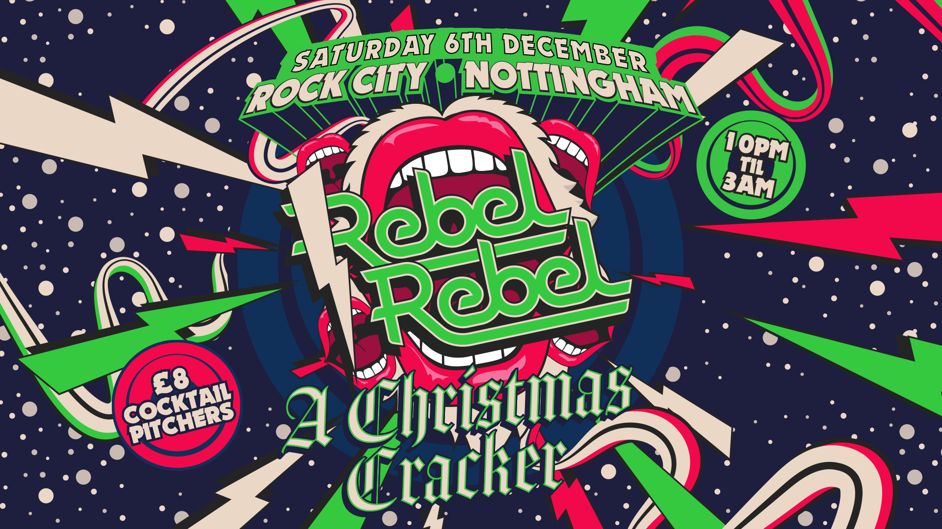 Rebel Rebel – A CHRISTMAS CRACKER (CHRISTMAS SPECIAL) – Nottingham’s Greatest Saturday Night – 06/12/25