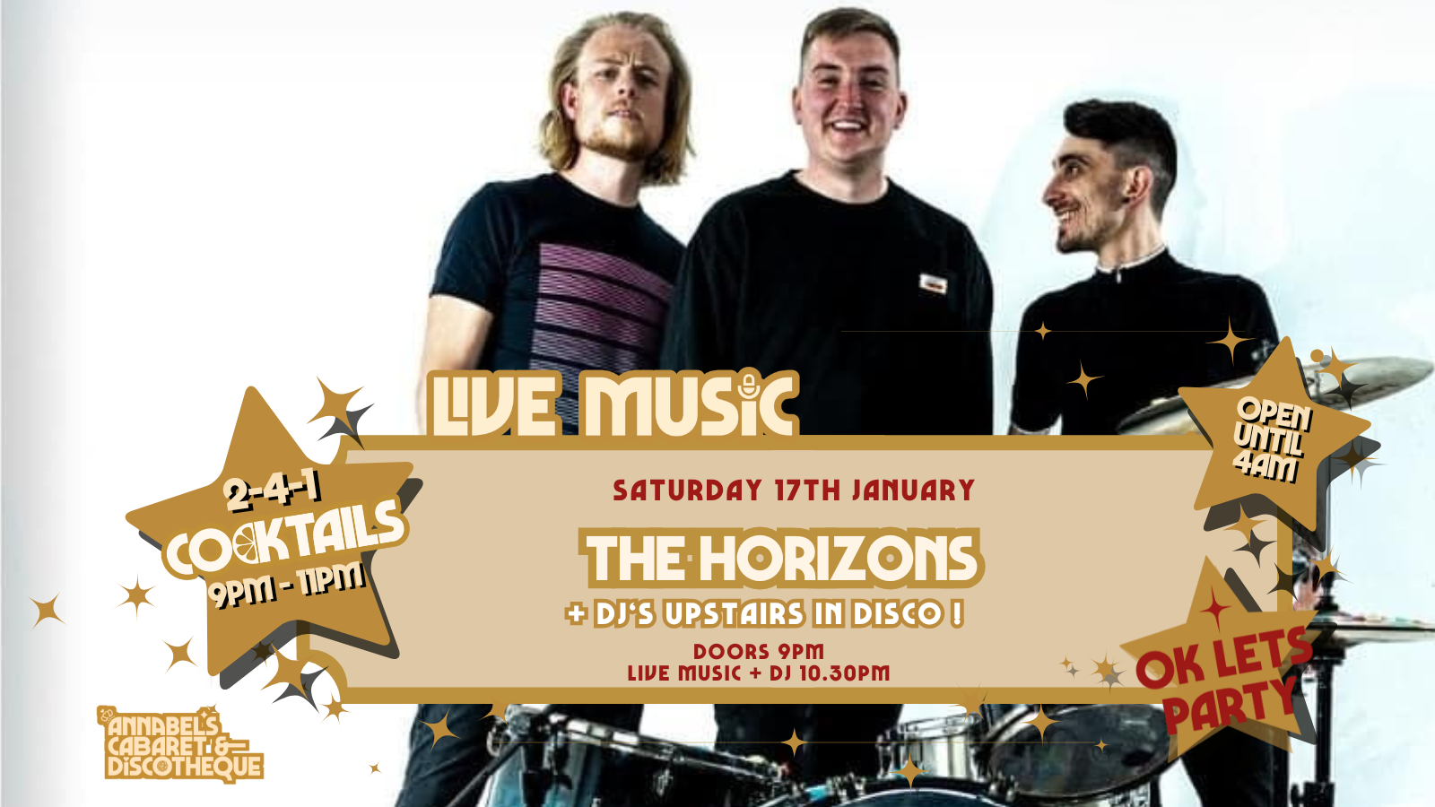 Live Music: The Horizons // Annabel’s Cabaret & Discotheque