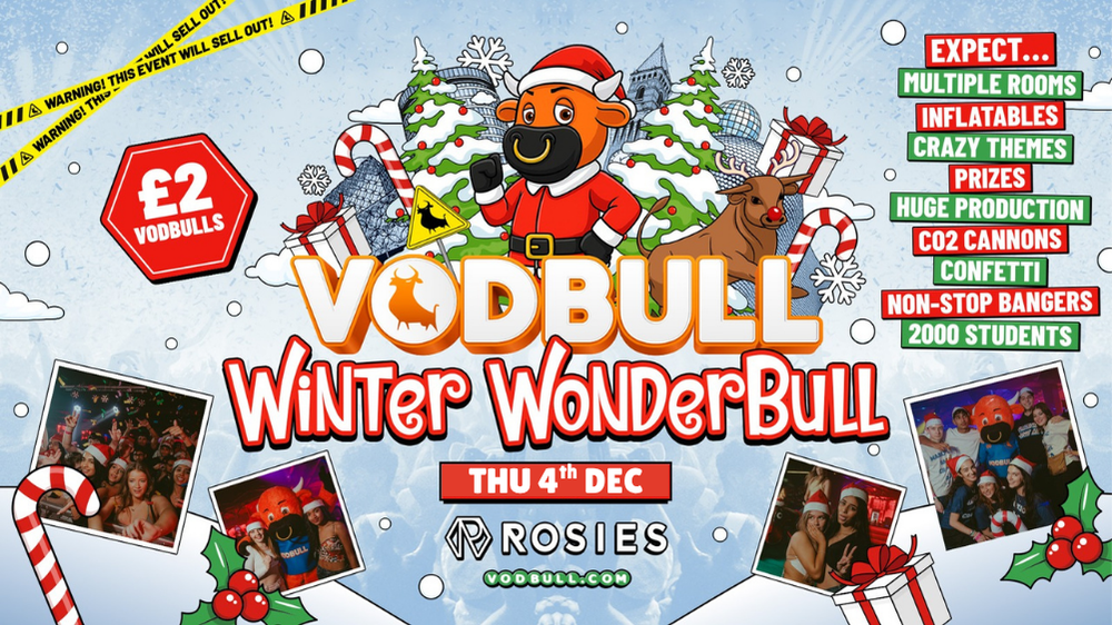 🧡 VODBULL WINTER WONDER BULL ❄️⚠️[FINAL TIX!!]⚠️ at ROSIES!! 04/12