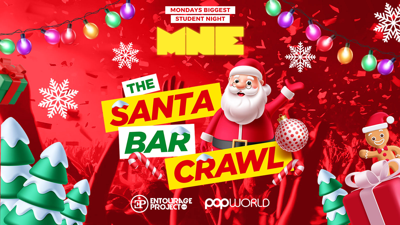 MNE – SANTA BAR CRAWL🎅🏻🎄( FINAL 50! )