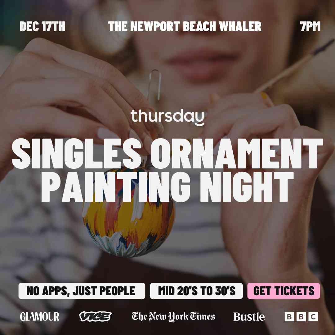 Wednesday | Ornament Painting Night at The Whaler | Orange County